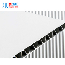 4mm PE fireproof aluminum core Corrugated Aluminum composite panel/ A2 FR ACP/ACCP/ACM